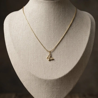 Golden Papillon Pendant