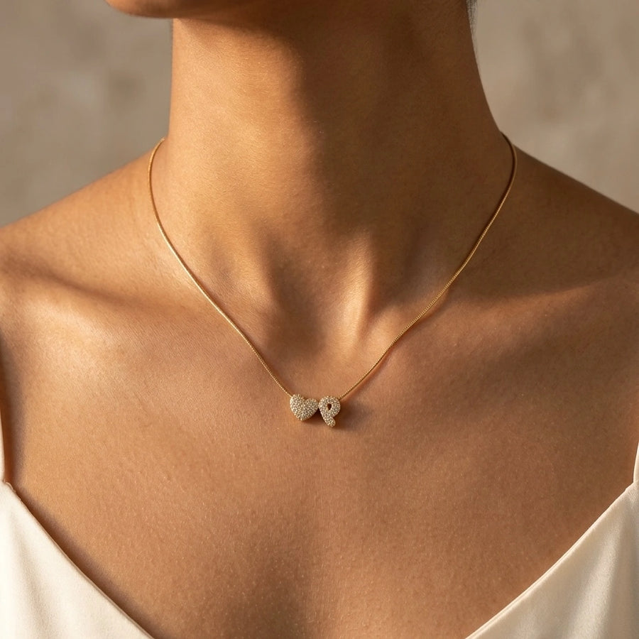 Elegant gold pendant necklace for women