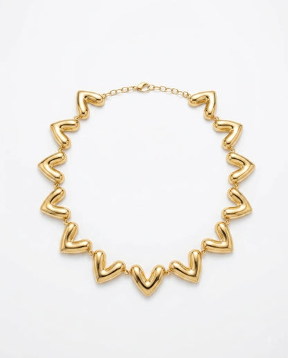 Gold V-Link Necklace - view 2
