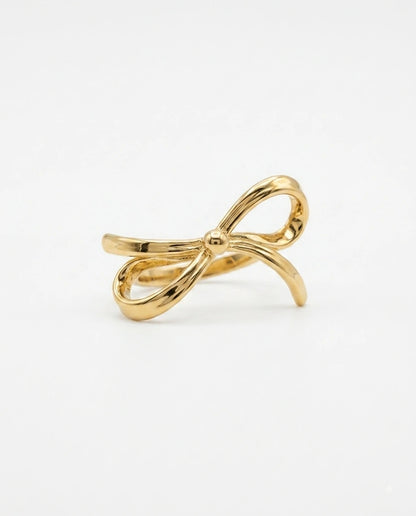 Golden Bow Ring - view 2