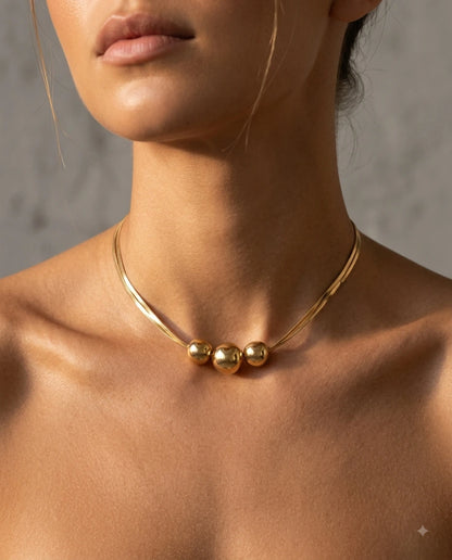 Golden Trinity Choker
