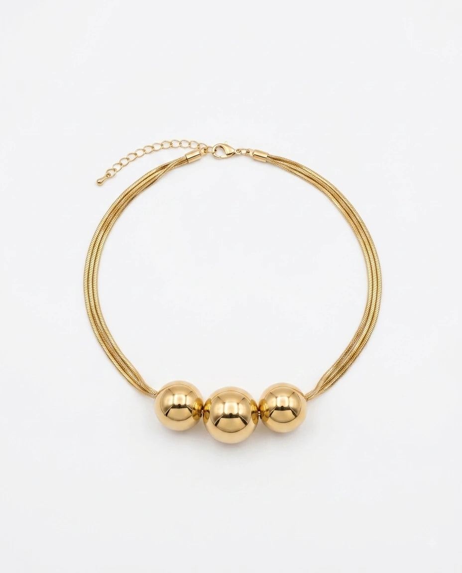 Golden Trinity Choker - view 2