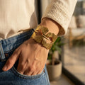 Golden Monarch Butterfly Cuff Bracelet