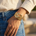 Chic Statement Gold Cuff Bracelet