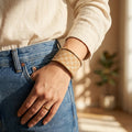 Artisan Patterned Wide Cuff Bracelet