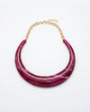 Marbleized Magenta Crescent - view 2