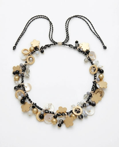 Midnight Blossom Garland Necklace - view 2