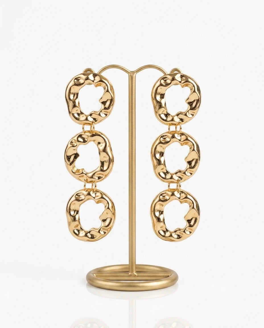 Molten Gilded Hoops - view 2