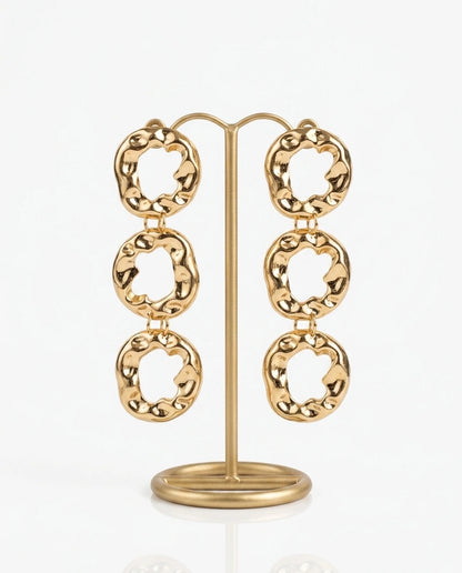 Molten Gilded Hoops - view 2