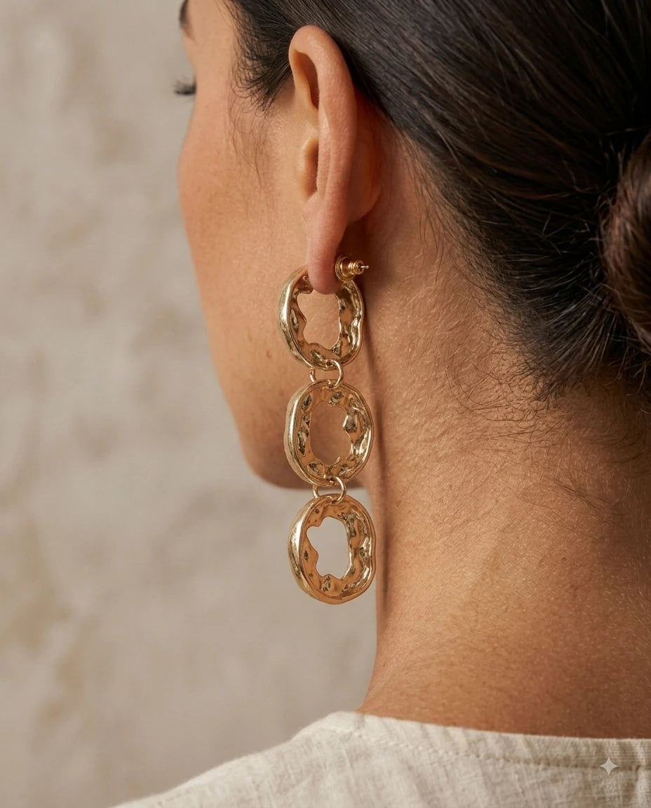 Molten Gilded Hoops - view 3