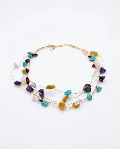 Multi-Strand Gemstone Necklace