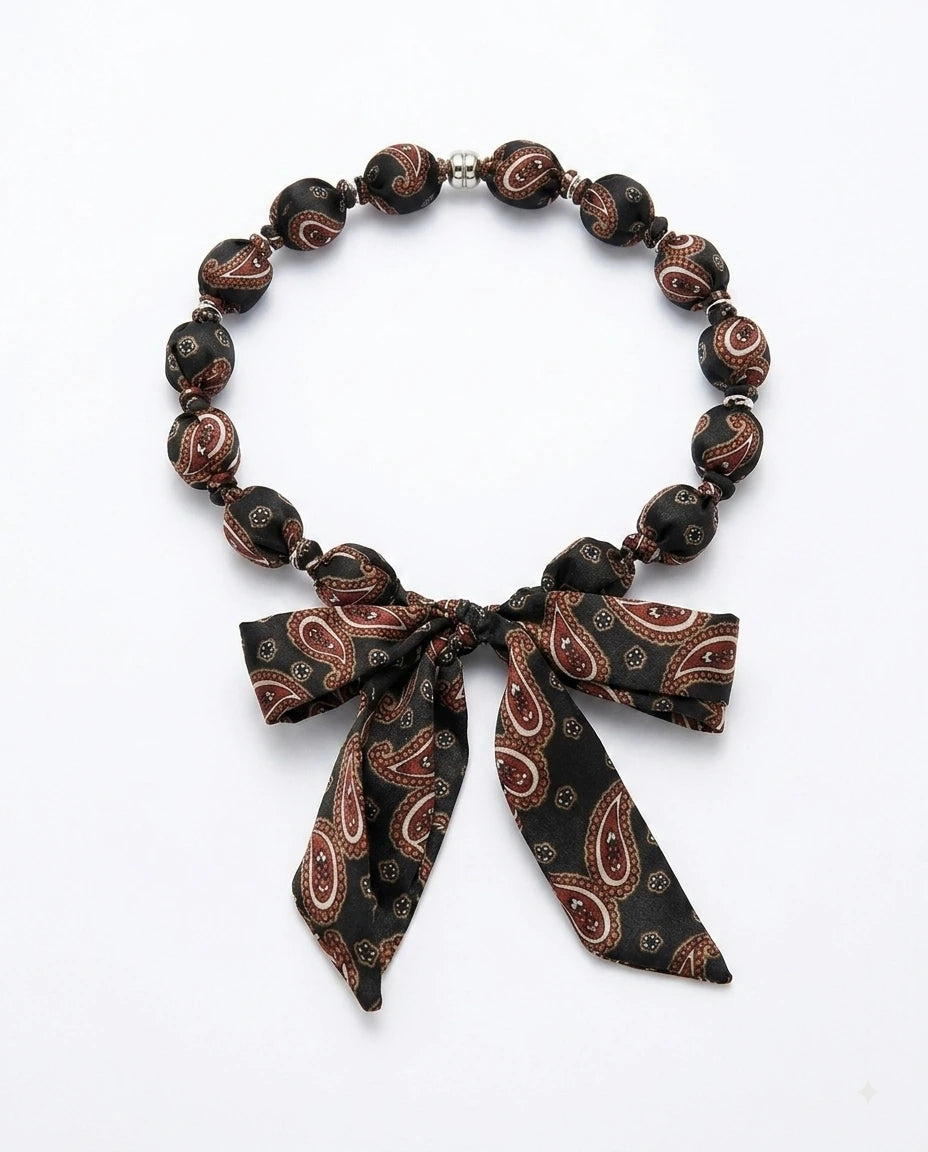 Paisley Print Choker - view 2