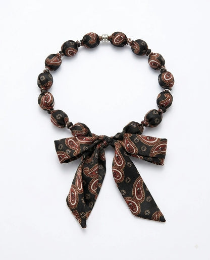 Paisley Print Choker - view 2