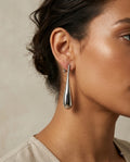 Silver Teardrop Drop Earring